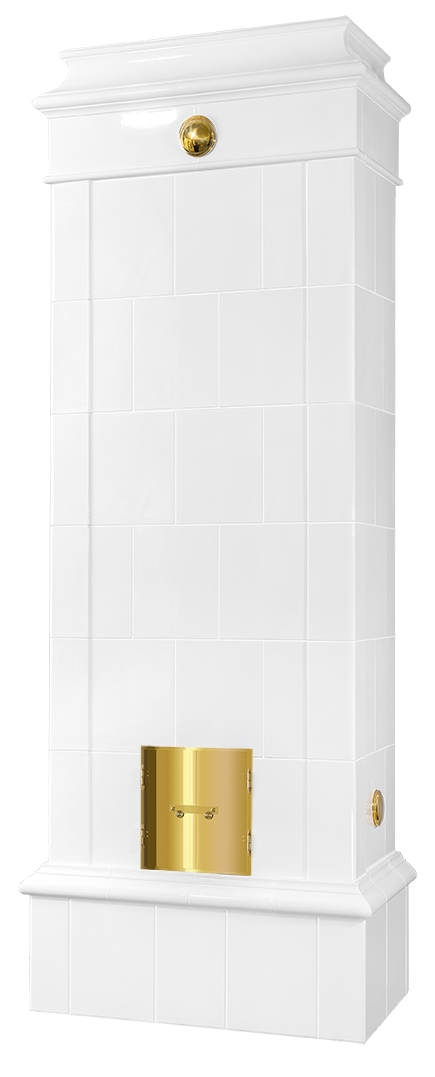 Kakkelovn Krona® 52.1H Antik svensk kakkelovn Reimanns-Krona® 52.1H