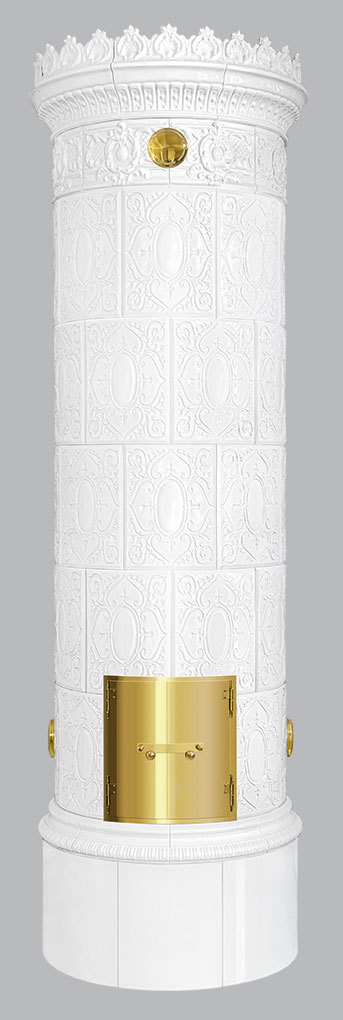 Kakkelovn Krona® 72.1 Antik svensk kakkelovn Reimanns-Krona® 72.1