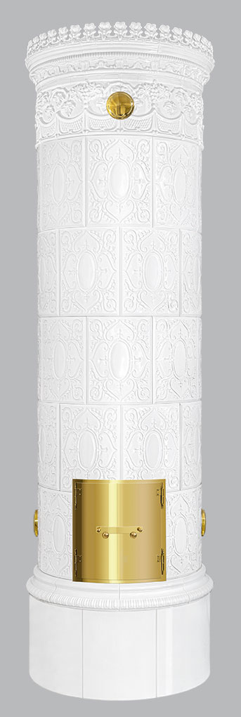 Kakkelovn Krona® 74.1 Antik svensk kakkelovn Reimanns-Krona® 74.1
